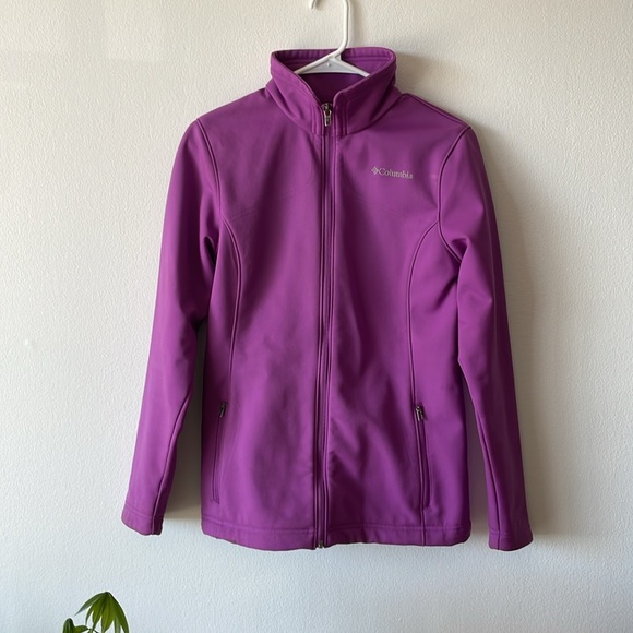 •COLUMBIA• Omni-Shield // purple full zip jacket // fleece lined // size MED - Picture 1 of 16